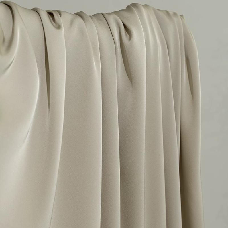 

Chinese Style Solid Color Imitation Acetate Satin Fabric DIY High-end Drape New Shirt Dress Coat Trousers Clothing Designer 100x147cm серый