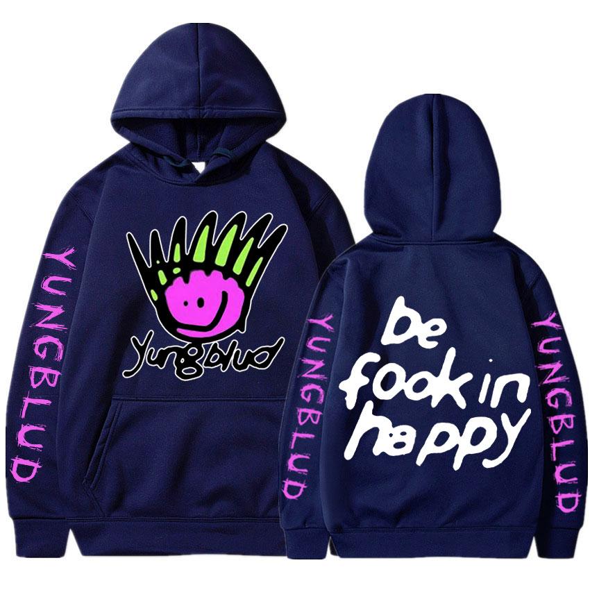 Hip Hop Rapper Yungblud Druck Harajuku Herren Hoodie Mode Streetwear Unisex Kapuzenpullover Kostüme Übergroßer Trainingsanzug