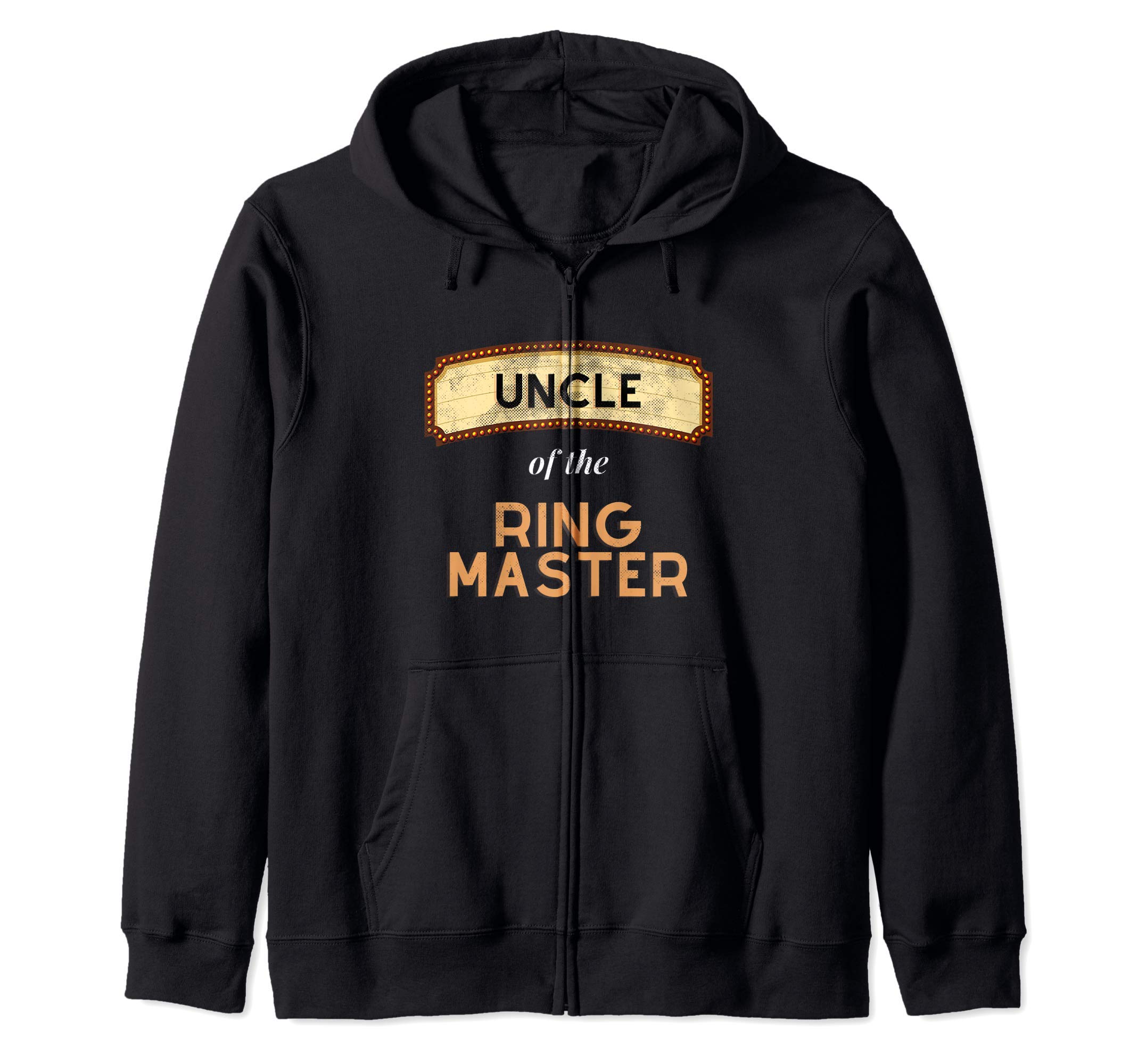 

Ringmaster themed party carnival birthday uncle zip hoodie
