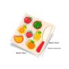 Wooden Magnetic Fruit And Vegetable Cutting Toy For Kids Kitchen Play