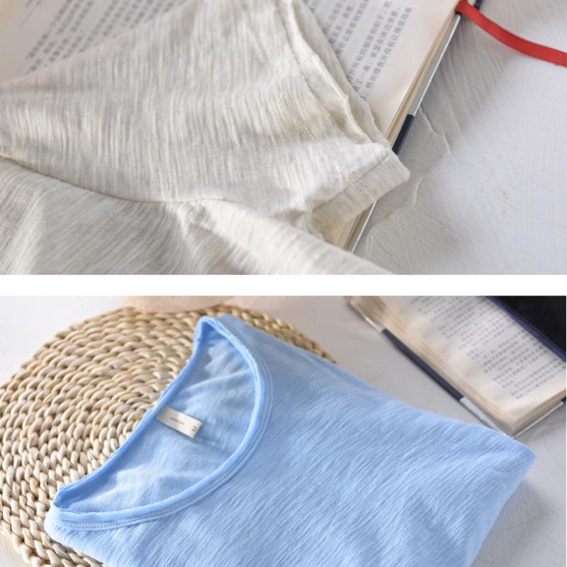 Basic Men's Cotton T-shirt Summer Tees Men Solid Color Short Sleeve Round Neck Tshirt Simple Style Tops&t-shirts