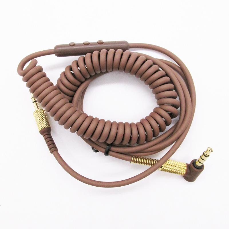 

Replacement Audio Cable for Marshall Major II 2 3 III Monitor MID Headphones Cord with Mic Volume Control 3key black/brown