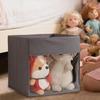 Cube Organizer Bins Foldable Toy Bins Non-Woven Cube Space-Saving Box For Bookshelf Nursery Dorm Living Room Wardrobe Closet