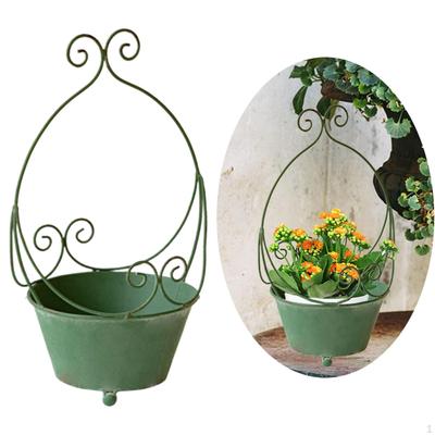 Metal Wall Planter for Plants, Iron Bucket Holder Home And Office