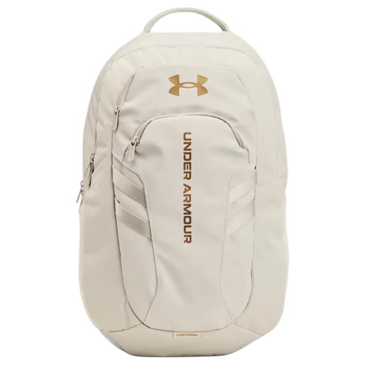 Under Armour Under Armour Polyester+Polyurethane Backpack Regular Unisex Summit White & Metallic Gold 1384671-110