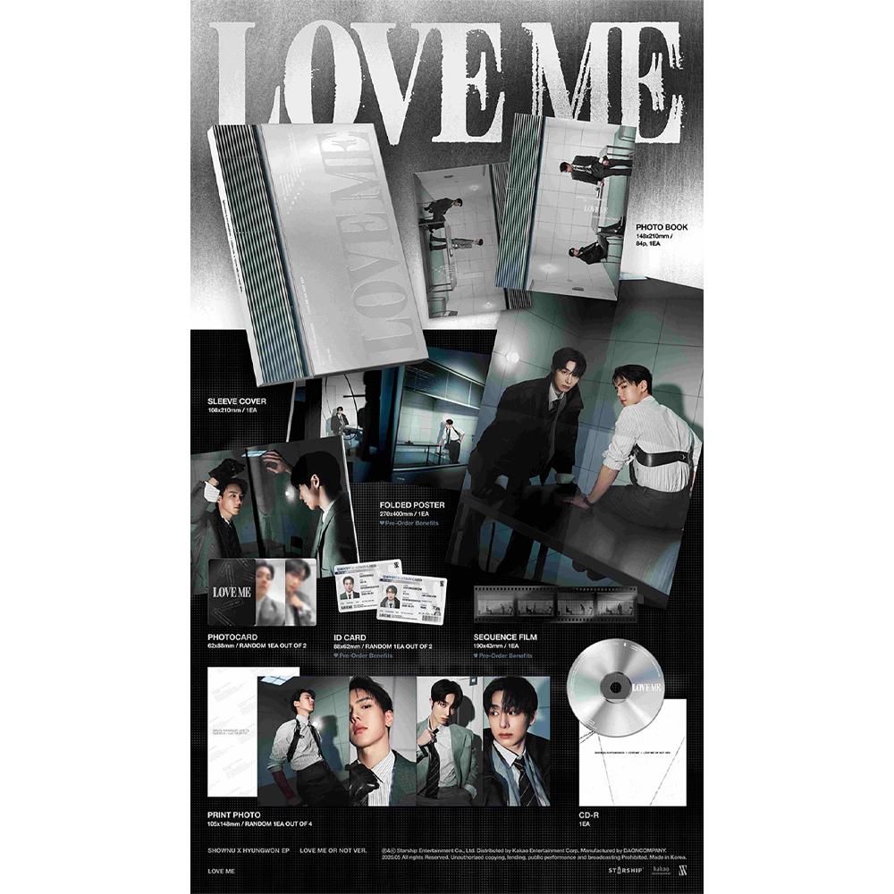 [Pre-order] SHOWNU X HYUNGWON - EP : LOVE ME