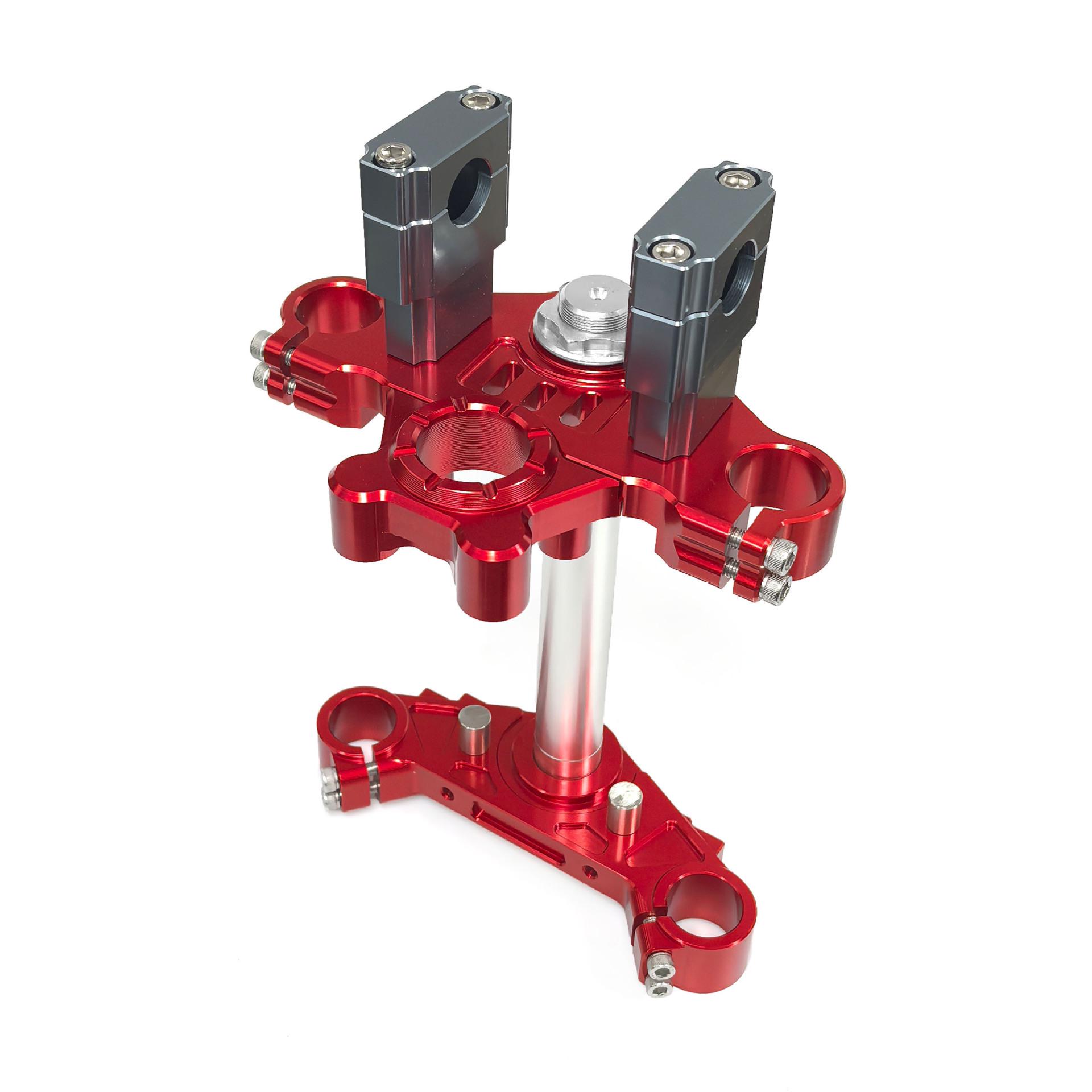 Aluminum Alloy Steering Column for Honda CT125 Modification - Upper & Lower Links красный