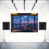 2D Shanghai Oriental Pearl Night View Backdrop for Studio & Home Decor