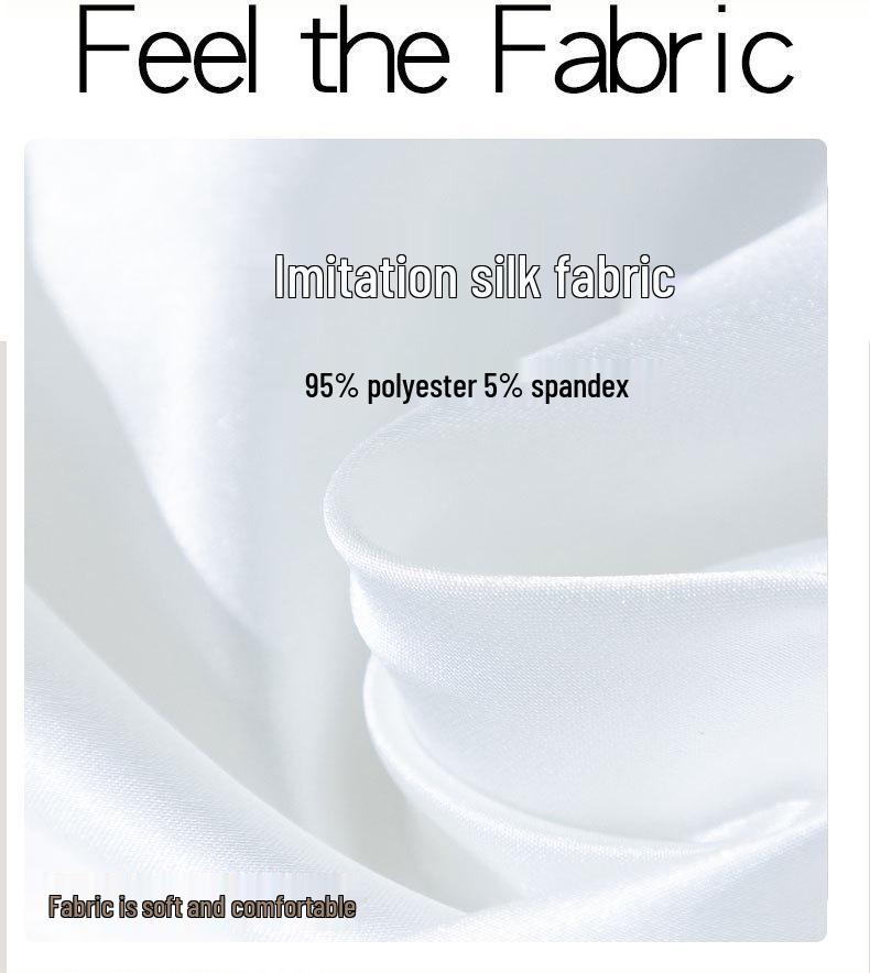 Elegant Women's Spring & Autumn Ice Silk Pajama Set: Long Sleeve Camisole Nightdress & Robe, 5-Piece Luxury Home Wear.