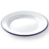 White Enameled Plate, Diameter 200mm, Hendi 621226