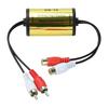 RCA Audio Rauschfilter Masseschleife Brummen Eliminator Für Auto Heim Stereoanlage Reduziert Lautsprecherrauschen Mit Industriellem Abschirmgehäuse