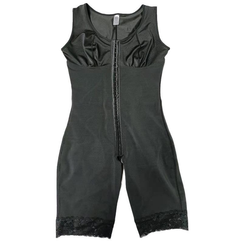 Plus Size Lace Waist Cincher & Tummy Control Bodysuit with Bust Support