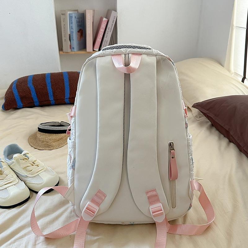 School Bag New High-value College Style Fresh and Sweet Candy-colored Backpack Junior High School Students Lightweight Backpack