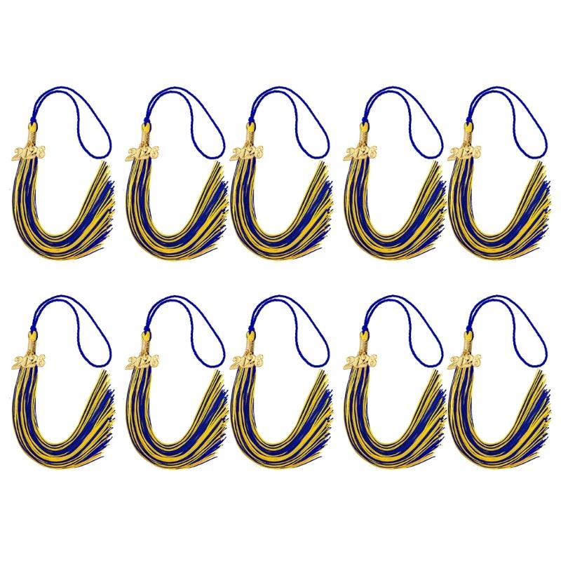 10Pcs 2026 Graduation Tassels Ornament With Year Charm For Graduation Ceremonies