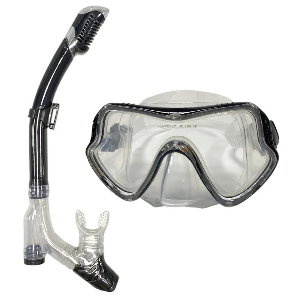 QYQ Potápěčská maska ​​Profesionální šnorchlovací potápěčská maska ​​a šnorchly Brýle Potápění Plavání Easy Breath Tube Set Šnorchlovací maska