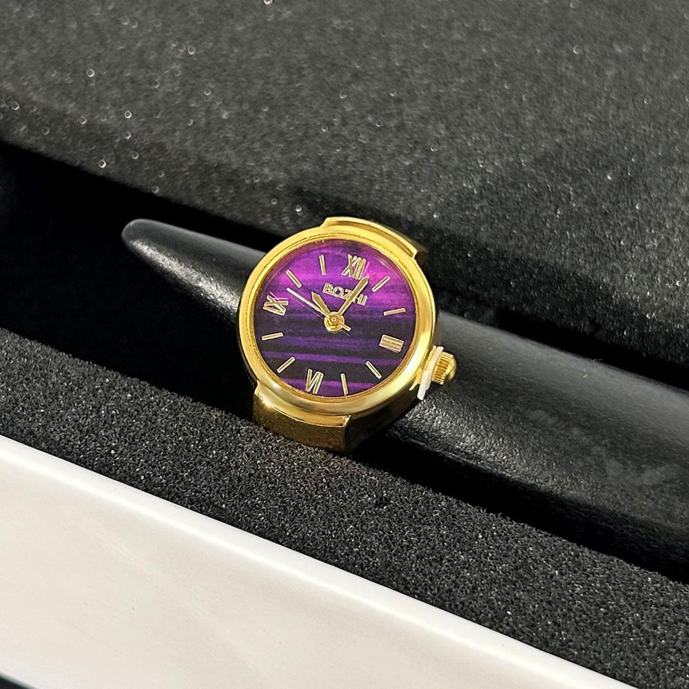 

Ретро панк сплав палец кольцо для часов для женщин мужчин пара кольца цифровые часы эластичные эластичные кольца для пальцев ювелирные часы