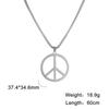 LIKGREAT Peace Sign Symbol Pendant Necklace for Men Women Stainless Steel Fashion Anti-nuclear Warfare Charm Jewelry