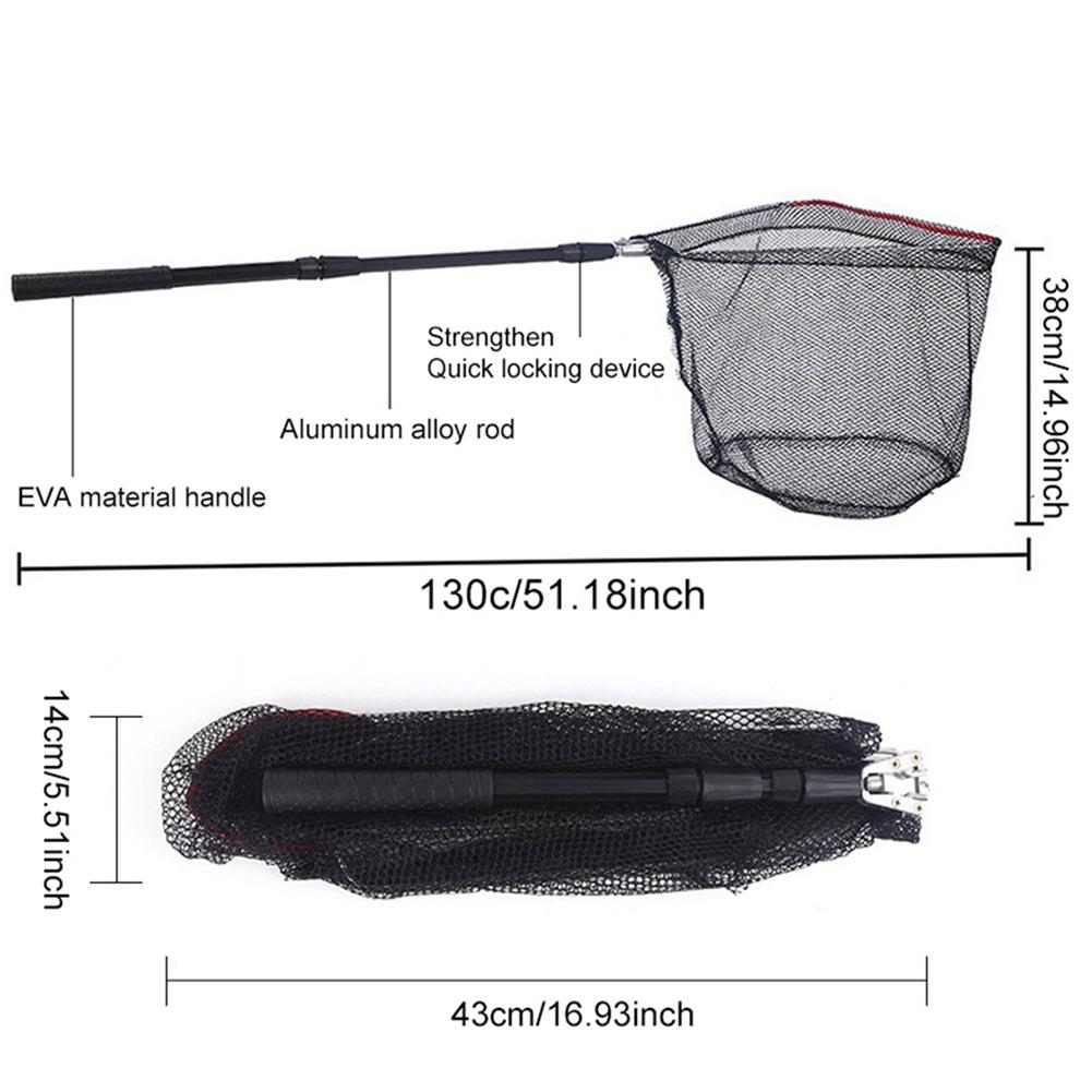 3 Section Extensible Handle Fishing Net