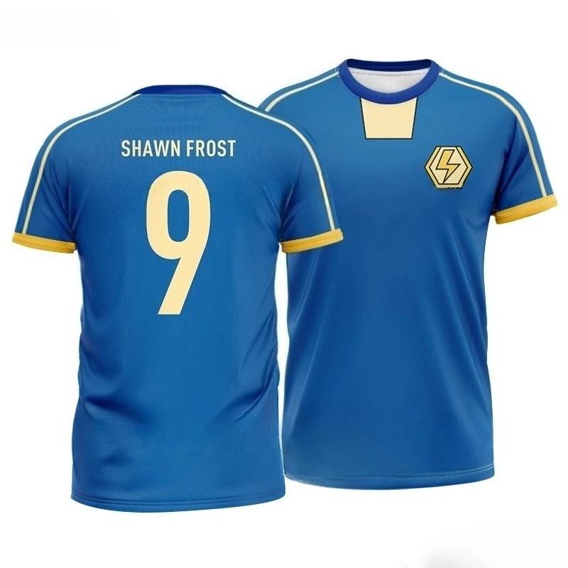 

Axel Blaze Jersey Inazuma Eleven Kaio Cosplay Anime T-shirt 3D Print Kid Football Team Uniform Summer Men Women Sport Soccer Top 6XL
