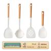 ZISIZ 5-teiliges Küchenutensilien-Set aus Silikon und Holz