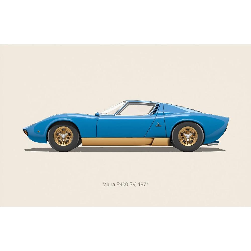 Minimalist Sports Car Posters Vintage  Luxury Car Porsche Ferrari Prints Canvas Painting Wall Art Pictures Kids Boys Room Decor