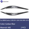 For BMW Series 3 E90 E91 320i 330i 2005-2012 Car Front Headlight Decoration Lamp Eyebrow Modified with Carbon Fiber Accessories