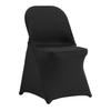 30PCS Black Stretch Spandex Folding Chair Covers, Universal Fitted Chair Cover, Removable Washable Protective Slipcovers, for Wedding, Holiday,