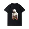 Summer Graphic Men Tees Anime Men's T-shirts Harajuku Tops Vintage Short Sleeves Oversized Unisex Black Shirts