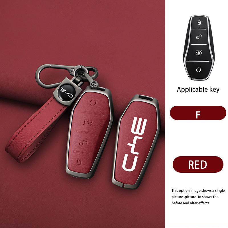 Styling Mouldings Alloy Car Key Case Cover Shell For BYD Song Plus Atto 3 Han EV Tang DM Qin Seal Dolphin Remote Fob Holder Keyc