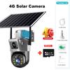 Outdoor Waterproof Solar Camera 4G/Wifi Home Full Color HD Remote Low Power Consumption Monitor with Night Vision