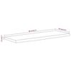 VidaXL Wall Shelf, Floating Shelf, Wall Decoration for Office Living Room, Rectangular Solid Acacia Edge 370238