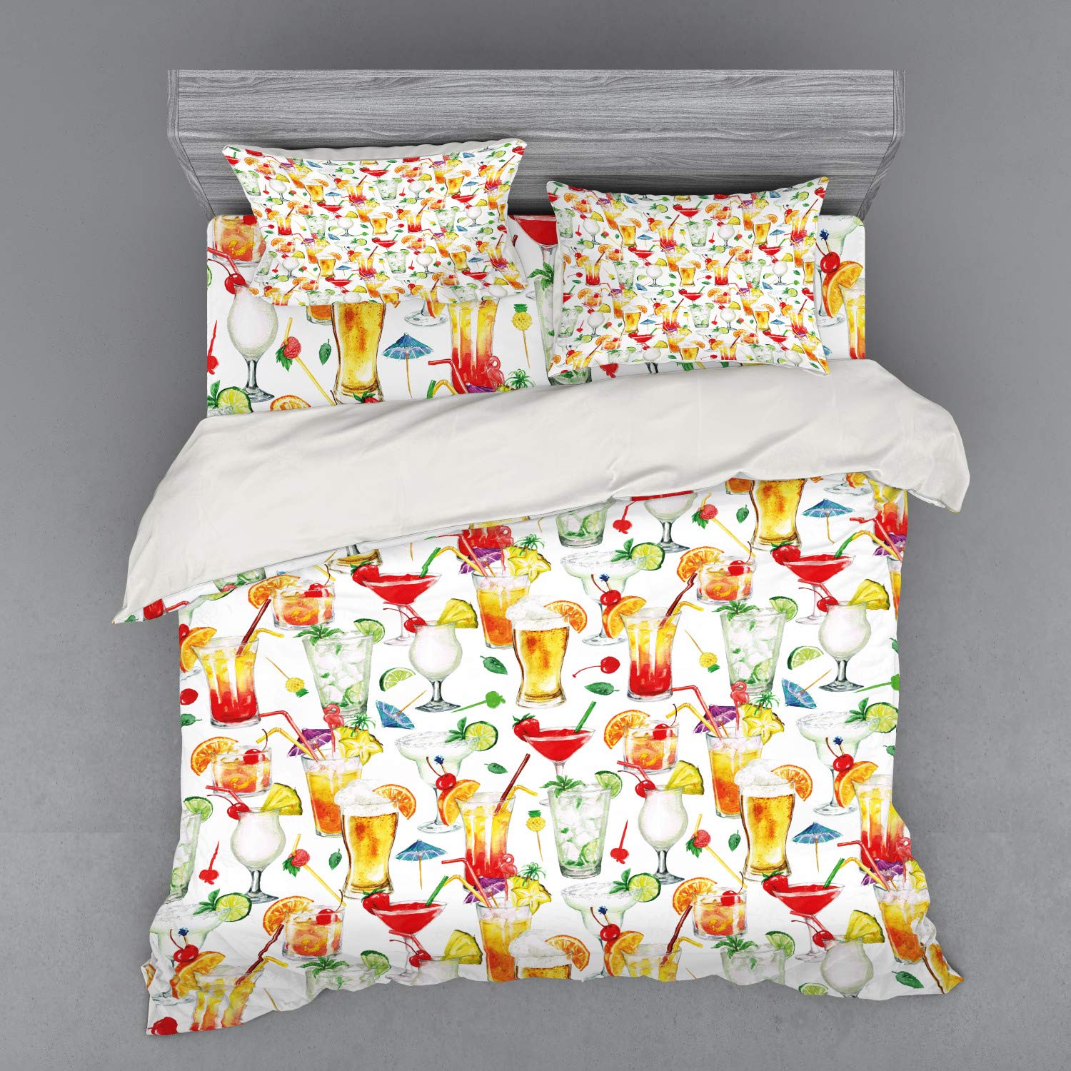 

Beverage Duvet Cover Sets For Teens Adults Lightweight Down 2 Pillowcases 1 Quilt Cover No Quilt Queen King Twin Size Room Decor EU Single(135x200cm)