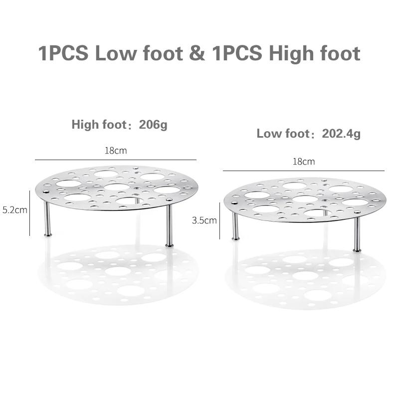 304 Stainless Steel Thickened Steam Rack Universal Steam Rack High Pressure Boiler Steam Grid Steaming Plate High Foot Steamer