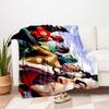 Justice League DC Comics Superhero Group Wall Art Print Poster Blanket Flannel Throw Blanket, Bed, Travel, Camping, Office, Couch, Chair