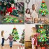 Diy Felt Christmas Tree Christmas Decoration For Home Navidad New Year Christmas Ornaments Santa Christmas Children's Gift 1PC