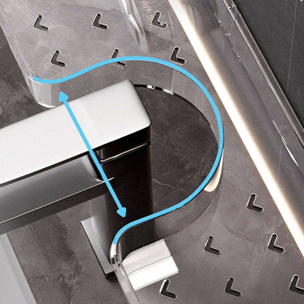 Organizador de Grifo de Fregadero de Cocina Montado en la Pared Estante de Drenaje de Baño Removible Organizador de Baño