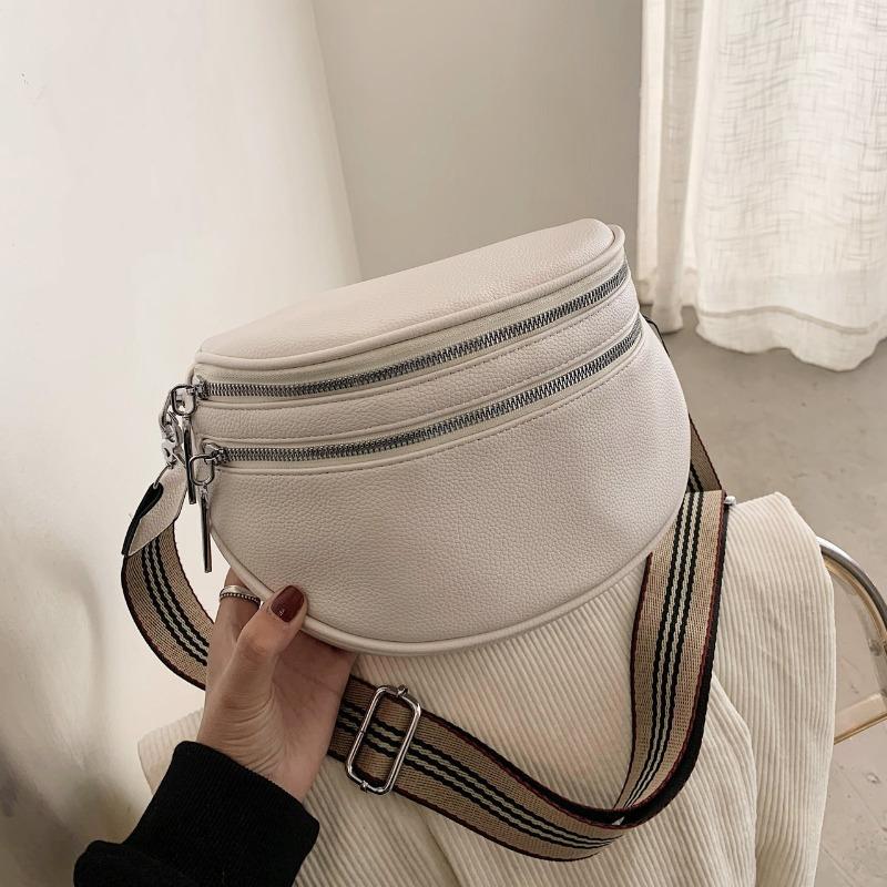 

Retro wide shoulder strap waist bag fashionable and popular single shoulder women s bag oblique versatile atmospheric breast bag