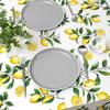 STYLE Decor Tablecloth, 100% Cotton, Stylish Rectangular, Nordic Style, 120x150cm, Standard, Lemon Yellow, Fruit Pattern, W4701800