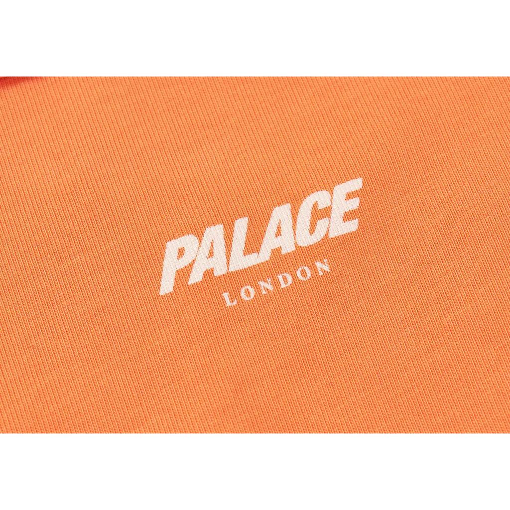 Palace 1/4 Zip Washed Funnel Tiger Orange Unisex Tops P25ES068
