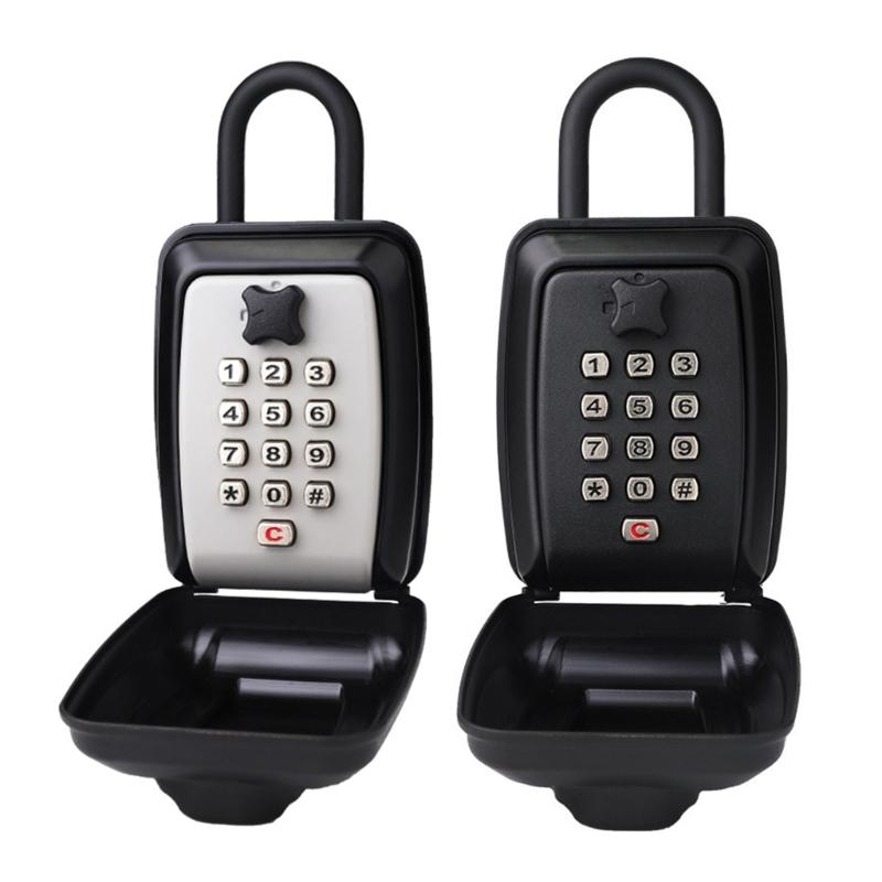 Weatherproof Outdoor Key Lock Box Wall Mounted Key Safe Codes Locking Storage Box Waterproof Lock Box for Key Room Card