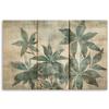 Canvas Print, Grey Leaves