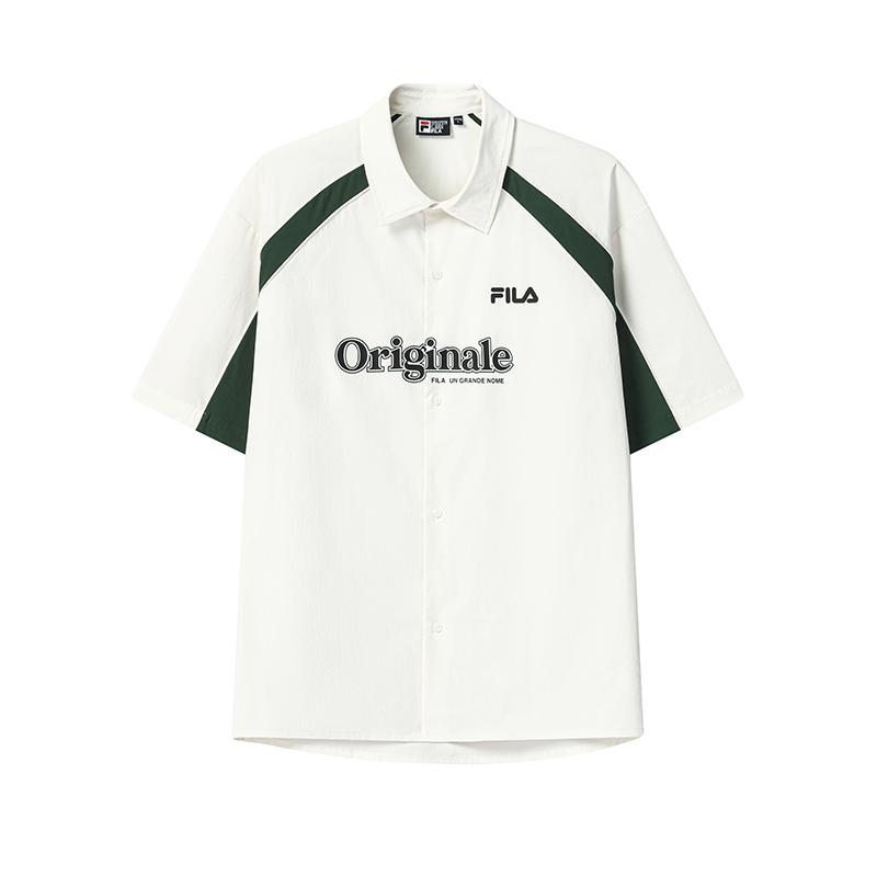 FILA Original Cool Touch Comfortable Short Sleeve Shirt Men shirts F11M639401F-WT M