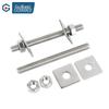 Guwanji GWJ-21 304 Stainless Steel Threaded Rod & Nut Set with Square Washers