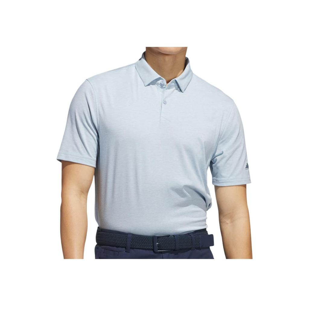 Adidas Go-To Lightweight Breathable Soft Comfortable Short Sleeve Golf Retro Sports Polo Men Polo Shirts Miracle-Blue JN8265