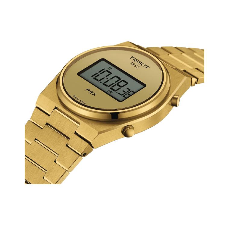 TISSOT PRX Collection Quartz Movement 100m Water Resistance Unisex Watch 40mm Gold Dial T137.463.33.020.00 T137.463.33.020.00