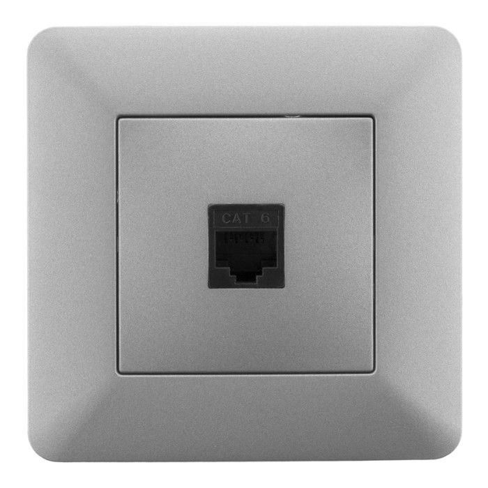 Prise téléphone rj45 artezo - titanium - zenitech