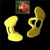 Gafas Anti-Picoteo para Pollos de 8 mm de Espesor Amarillo Plástico Gafas para Gallos Previniendo Peleas Picoteo de Plumas Suministros para Aves de Corral 20 Piezas