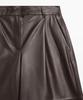 Masimodutti Long Napa Leather Bermuda Pants