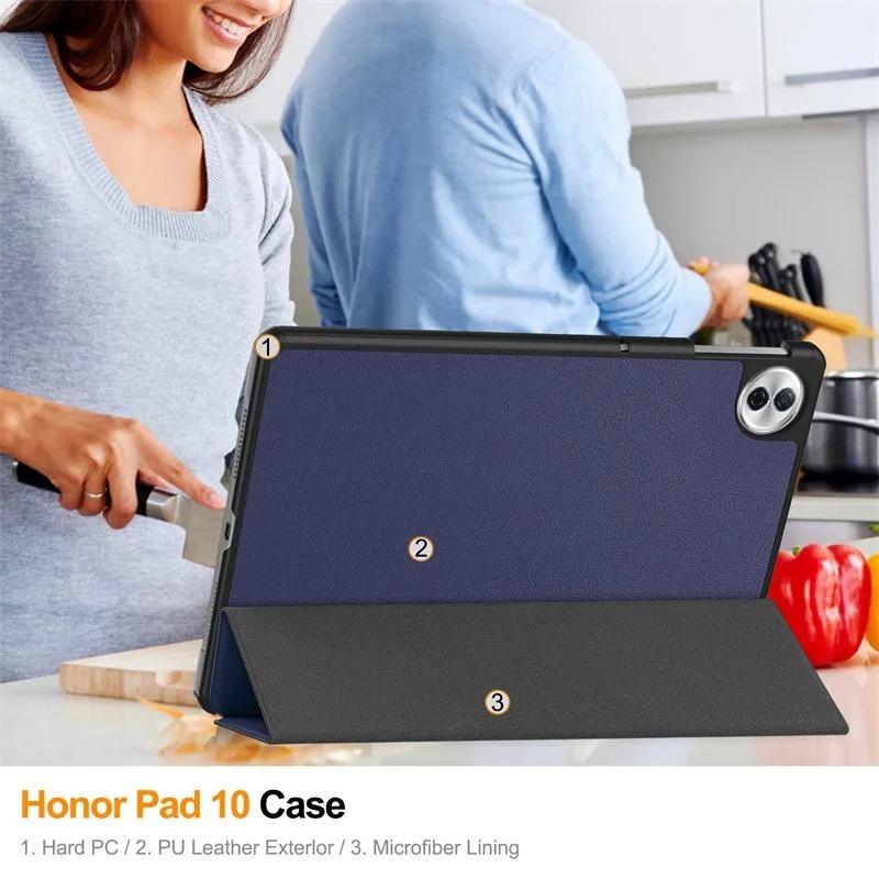 For Huawei Honor Pad 10 12.1 inch Case Smart Folding Flip Stand With Auto Sleep Funda HEY3-W00/HEY3-W10 12.1" Tablet Cover