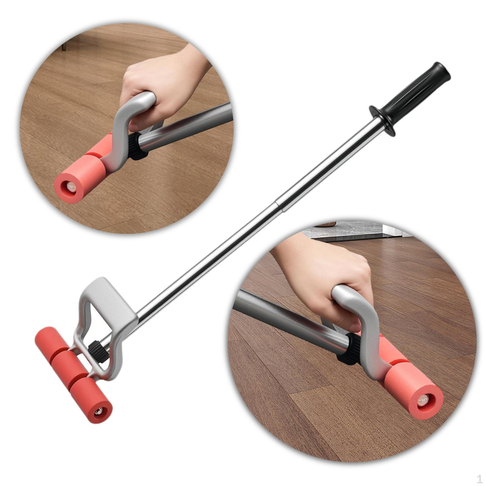 Floor and Wall Roller Flooring Seam Press Roller, Portable Tool with Extendable